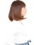 Küt Kahküllü Fiber Sentetik Peruk - Kahve Karamel 2