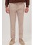 Erkek Slim Fit Dar Kesim Lastikli Bağcık Detaylı Taş Pantolon 1