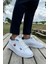 Unisex Sneakers Beyaz-Lacivert Günlük Spor Ayakkabı Hafızalı 6