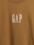 Erkek Kahverengi Heavyweight Oversized Gap Logo Bisiklet Yaka Sweatshirt 3