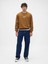 Erkek Kahverengi Heavyweight Oversized Gap Logo Bisiklet Yaka Sweatshirt 5
