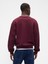 Erkek Bordo Heavyweight Oversized Gap Logo Bisiklet Yaka Sweatshirt 4