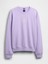 Erkek Mor Heavyweight Oversized Gap Logo Bisiklet Yaka Sweatshirt 2