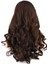 Dalgalı Perçemli Uzun Fiber Sentetik Peruk - Koyu Kahve 5