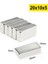 5 Adet 20X10X5 mm Neodyum Magnet N35 Güçlü Mıknatıs Köşeli ve Dayanıklı Nikel Kaplama 1