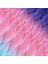 Afrika Örgülük Ombreli Sentetik Saç 100 Gr. - Mor / Açık Pembe / Açık Mavi 2