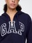 Kadın Lacivert Gap Logo Fleece Fermuarlı Sweatshirt 3