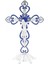 Haç Standı Haçı Katolik Süsleme 20CM Boyunda Mavi (Yurt Dışından) 1