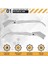 4pcs Abs Chrome Yan Dikiz Aynası Şeridi Kapağı Kapak Trims Etiketi Toyota Corolla Cross 2021 2022 Rhd (Yurt Dışından) 4