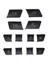 12PCS Araba Kapısı Koltuk Hafıza Kilit Anahtarı Düğmesi Çıkartmaları Mercedes Için Kapak Kaplama Benz A B C E Sınıf Cla Gla Gle Gls ml (Yurt Dışından) 2