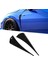 Honda Civic 10. Gen 2016-2020 Ön Çift Parlak Siyah Abs Çamurluk Havalandırma Kapakları Için Yan Çamurluk Havalandırmaları (Yurt Dışından) 3
