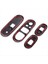 4pcs Araba Penceresi Kaldırıcı Anahtarı Kontrol Paneli Trim Kapağı Mini Cooper S Jcw F55 F56 Hatchback Otomatik Iç Dekoratif (Yurt Dışından) 2
