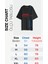 Kısa Kollu Oversize Siyah Tişört Unisex %100 Pamuk Recycle 6