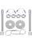 Evrensel Mount Bonnet Hood Pin Kilit Mandal Kiti Yarış Spor Araba Alaşım Gümüş (Yurt Dışından) 1