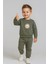 Erkek Çocuk Aslan Nakışlı 2’li Takım – Sweatshirt ve Alt Eşofman %100 Pamuk 2