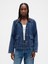 Kadın Lacivert Ultrasoft Denim Swing Chore Ceket 1