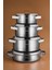 Power Steel 316+ 3ply Discovery Indüksiyon Tabanlı 8 Parça Çelik Tencere Seti 1