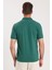 Erkek Slim Fit Dar Kesim Pamuklu Yumuşak Dokulu Serin Tutan Kumaş Düz Pike Yeşil Polo Yaka Tişört 7