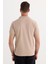 Erkek Slim Fit Dar Kesim Pamuklu Yumuşak Dokulu Serin Tutan Kumaş Düz Pike Bej Polo Yaka Tişört 7