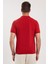 Erkek Slim Fit Dar Kesim Pamuklu Yumuşak Dokulu Serin Tutan Kumaş Düz Pike Bordo Polo Yaka Tişört 7