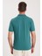 Erkek Slim Fit Dar Kesim Pamuklu Yumuşak Dokulu Serin Tutan Kumaş Düz Pike Yeşil Polo Yaka Tişört 7