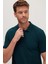 Erkek Slim Fit Dar Kesim Pamuklu Yumuşak Dokulu Serin Tutan Kumaş Düz Pike Yeşil Polo Yaka Tişört 2