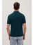 Erkek Slim Fit Dar Kesim Pamuklu Yumuşak Dokulu Serin Tutan Kumaş Düz Pike Yeşil Polo Yaka Tişört 7