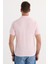 Erkek Slim Fit Dar Kesim Pamuklu Yumuşak Dokulu Serin Tutan Kumaş Düz Pike Pembe Polo Yaka Tişört 7