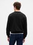 Erkek Siyah Heavyweight Oversized Gap Logo Bisiklet Yaka Sweatshirt 4