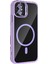 CPT16 Apple iPhone 11 Remim Lensli Magsafe Standlı Kapak - Lila 3