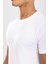 Erkek Sıfır Yaka Pamuklu Fanila Tişört Beyaz 2