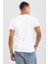 Erkek Sıfır Yaka Pamuklu Fanila Tişört Beyaz 4