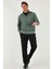 Pamuklu Regular Fit Yarım Fermuarlı Dik Yaka Sweat Erkek Sweat 5905716 2