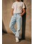 Baggy Fit Jean Leon Yüksek Bel Bol Kesim Kot Pantolon C352 4