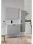 Paris 80 cm Kül Gri Banyo Dolabı 1