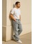Erkek Yüksek Bel Bol Kesim Baggy Loose Fit Jean PANTOLON-C352 3