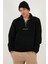 Regular Fit Yarım Fermuarlı Dik Yaka Yumuşak Dokulu Sweat Erkek Sweat 59060661 1
