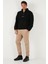 Regular Fit Yarım Fermuarlı Dik Yaka Yumuşak Dokulu Sweat Erkek Sweat 59060661 2