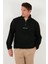 Regular Fit Yarım Fermuarlı Dik Yaka Yumuşak Dokulu Sweat Erkek Sweat 59060661 5