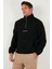 Regular Fit Yarım Fermuarlı Dik Yaka Yumuşak Dokulu Sweat Erkek Sweat 59060661 6