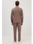 Erkek Regular Fit Vizon Esnek Likralı Kumaş Mono Yaka Torba Cepli Takım Elbise 7