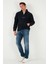 Regular Fit Yarım Fermuarlı Dik Yaka Yumuşak Dokulu Sweat Erkek Sweat 59060661 2