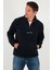 Regular Fit Yarım Fermuarlı Dik Yaka Yumuşak Dokulu Sweat Erkek Sweat 59060661 3