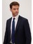 Erkek Slim Fit Mono Yaka Lacivert Takım Elbise 2