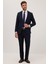 Erkek Slim Fit Mono Yaka Lacivert Takım Elbise 5
