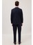 Erkek Slim Fit Mono Yaka Lacivert Takım Elbise 7