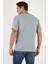 Yazı Detaylı Pamuklu Regular Fit Bisiklet Yaka T Shirt Erkek T Shirt 59020203 6