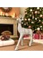 Yılbaşı Lüks Dekoratif Gold Simli Geyik 32CM AST7212 5