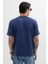 Erkek Regular Fit Klasik Kesim %100 Pamuk Bisiklet Yaka Lacivert Tişört 7