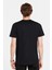 Erkek Slim Fit Dar Kesim %100 Pamuk Yumuşak Dokulu Baskılı Siyah Bisiklet Yaka Tişört 5